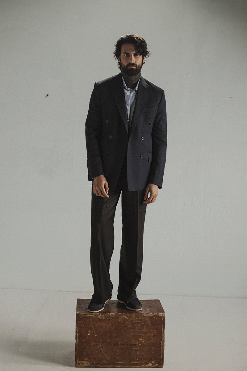 Navy Double Breasted Blazer