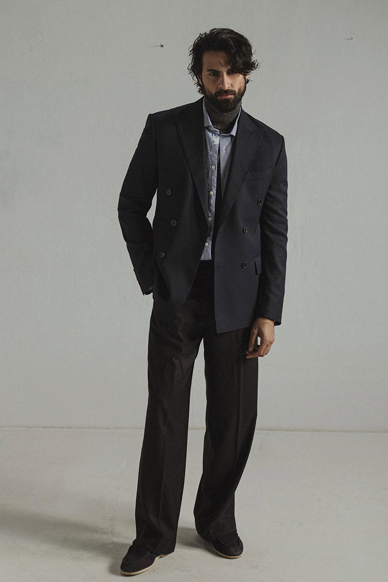 Navy Double Breasted Blazer