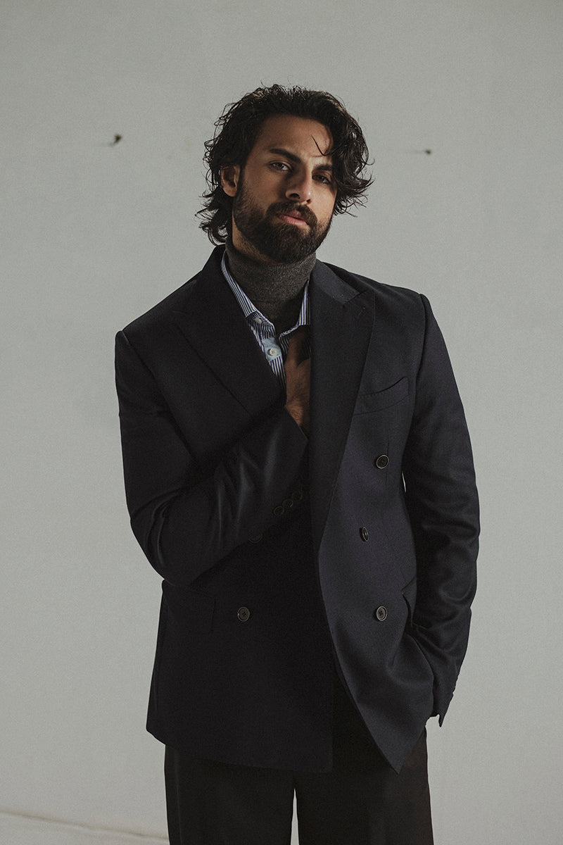 Navy Double Breasted Blazer