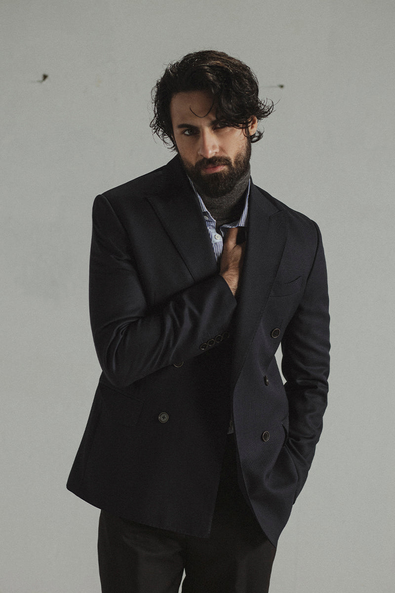 Navy Double Breasted Blazer