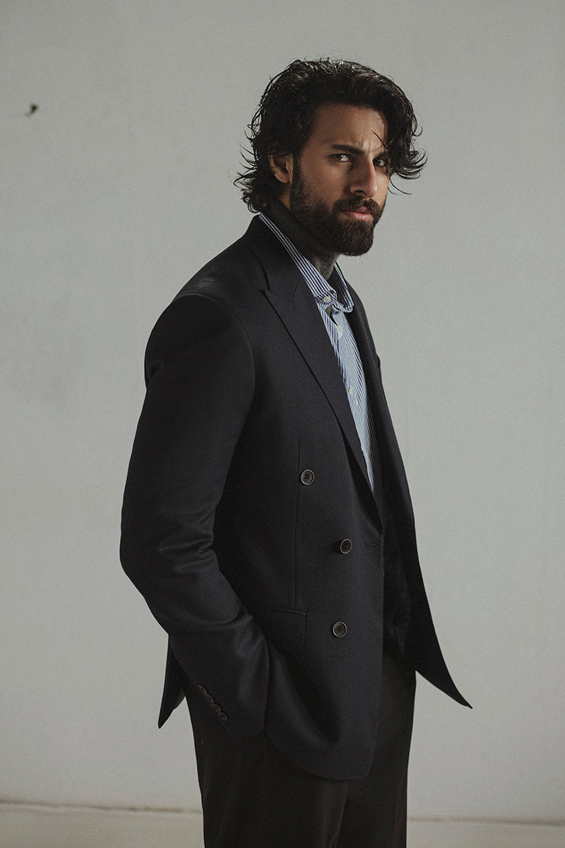 Navy Double Breasted Blazer