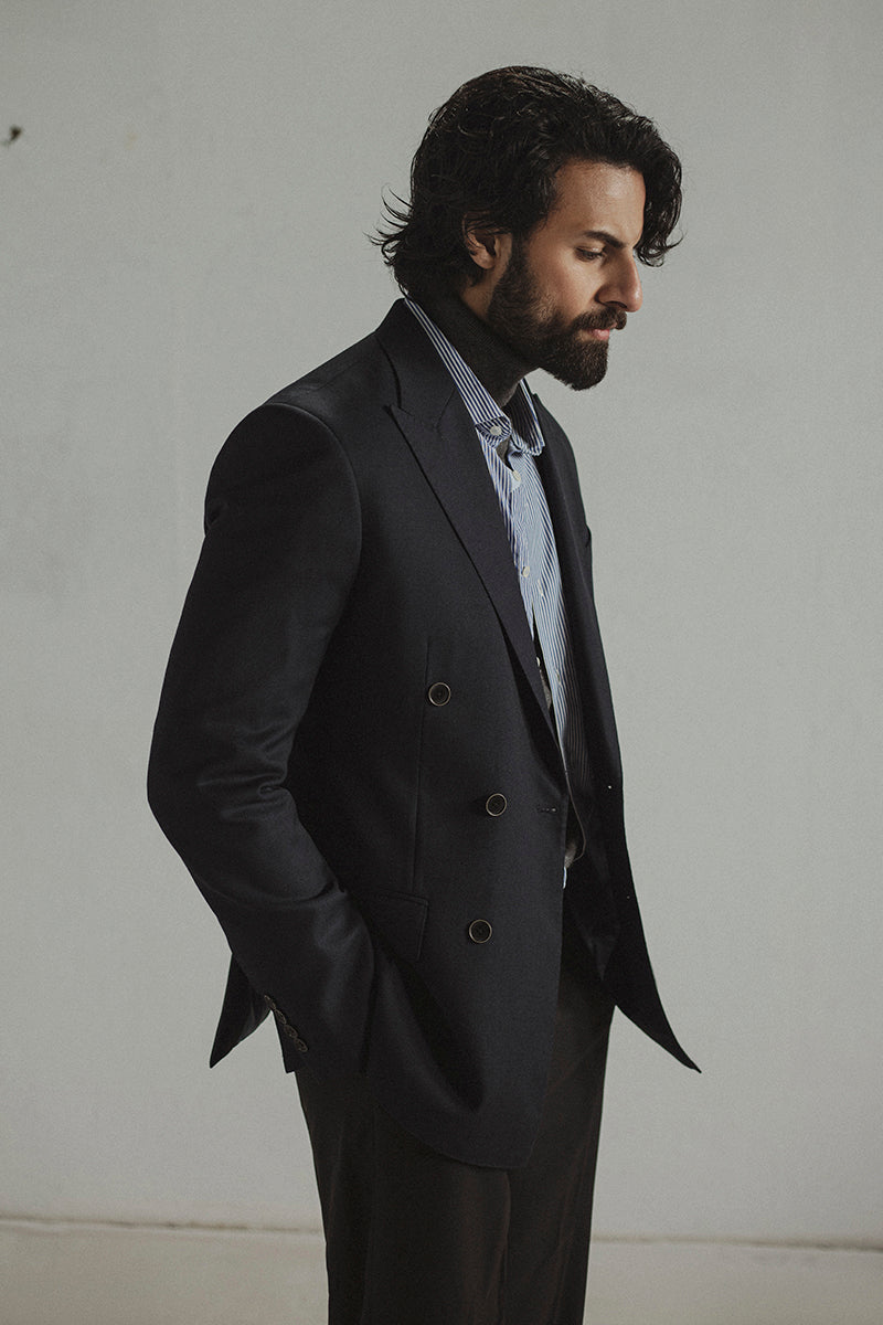 Navy Double Breasted Blazer