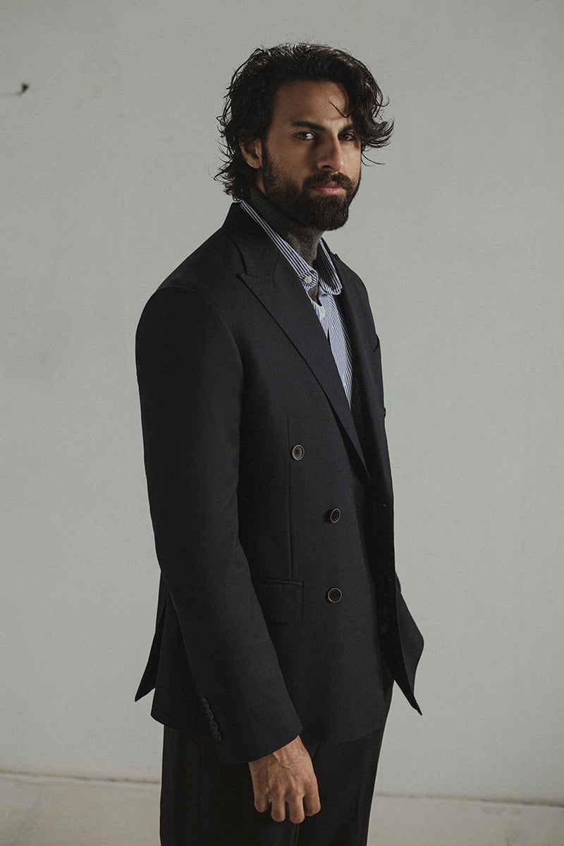 Navy Double Breasted Blazer