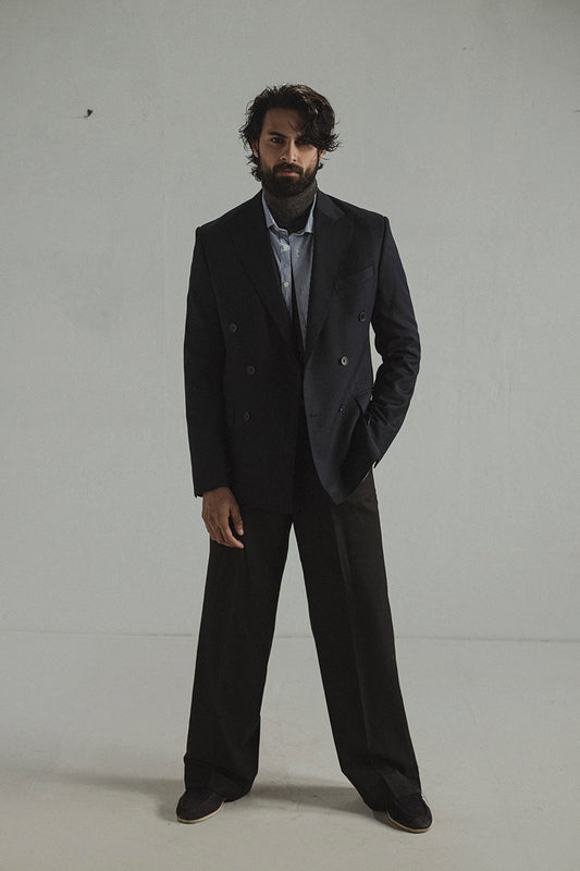 Navy Double Breasted Blazer