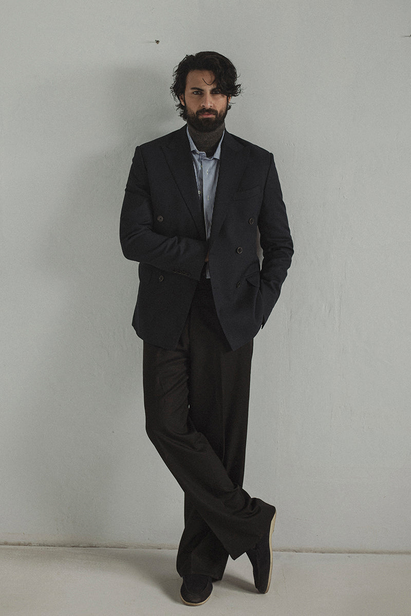 Navy Double Breasted Blazer