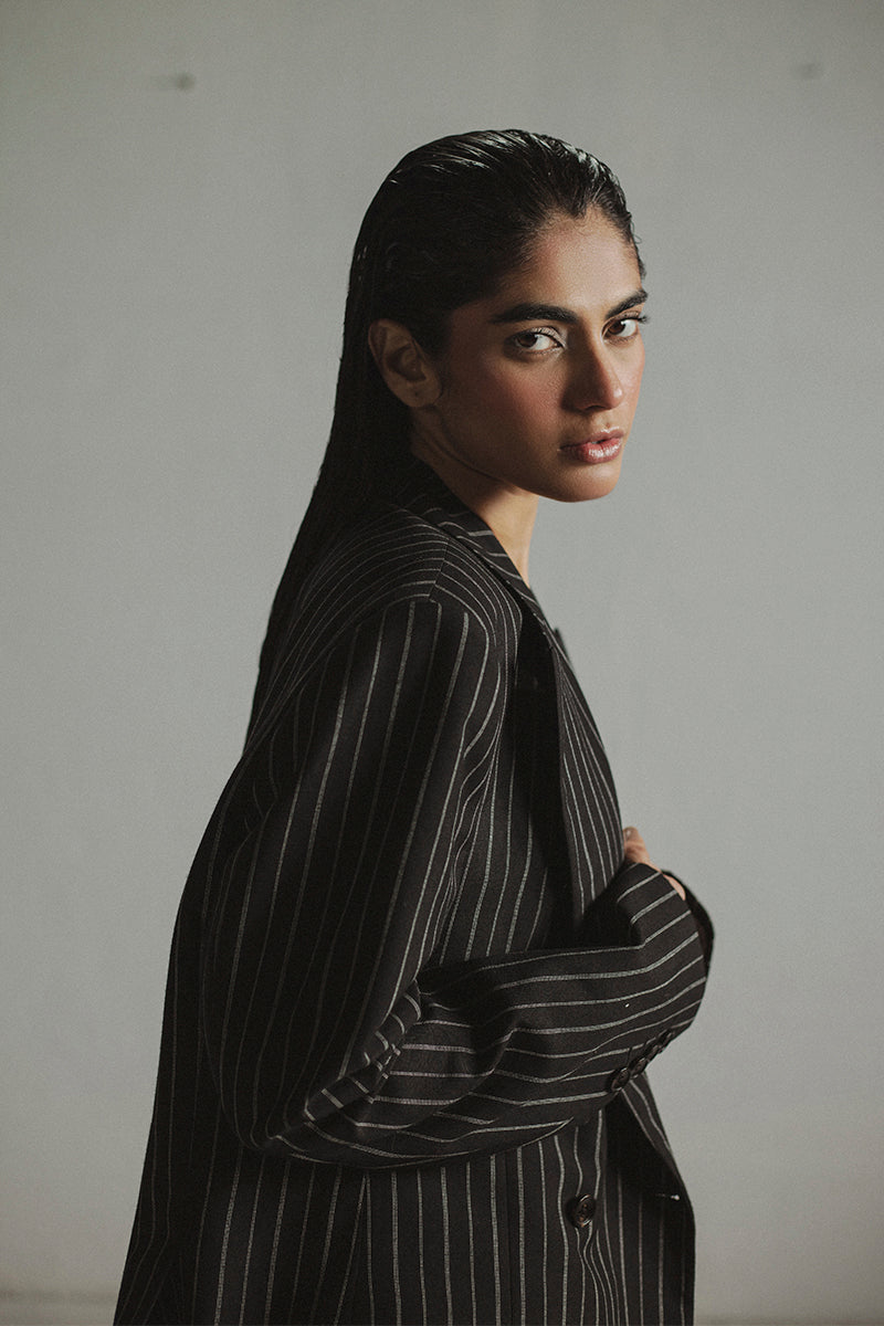 Oversize Pin-striped Blazer
