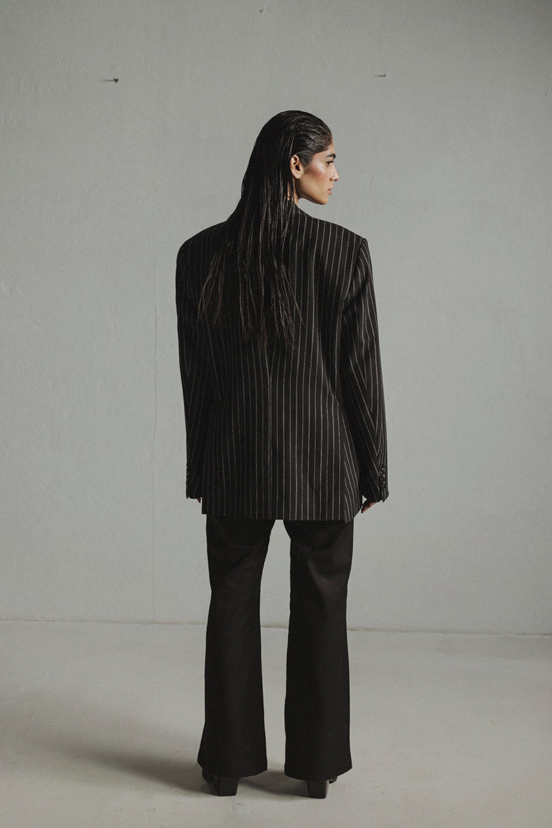 Oversize Pin-striped Blazer