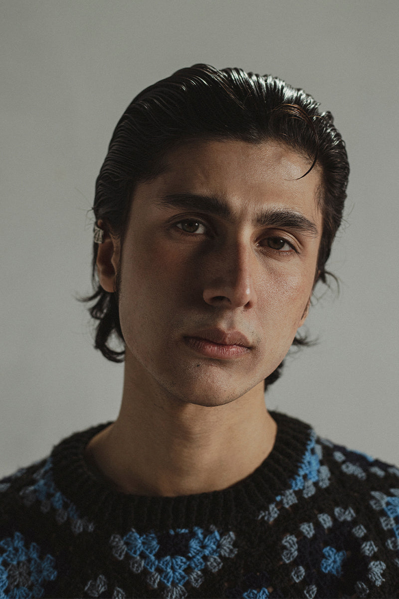 Blue Knitted Sweater